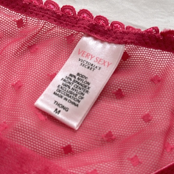 Victoria’s Secret Very Sexy mesh thong with rose detailing. Excellent condition. - Picture 4 of 6